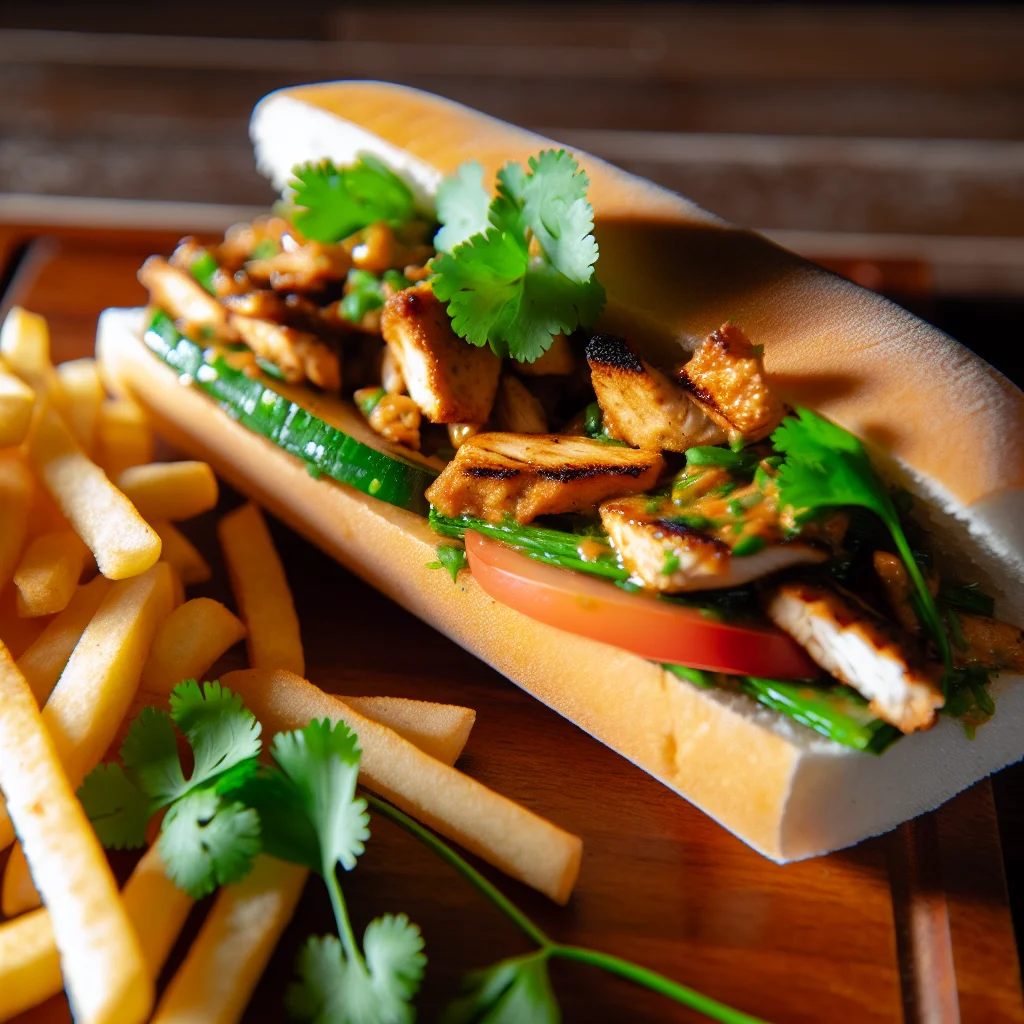 Banh Mi Poulet Épicé