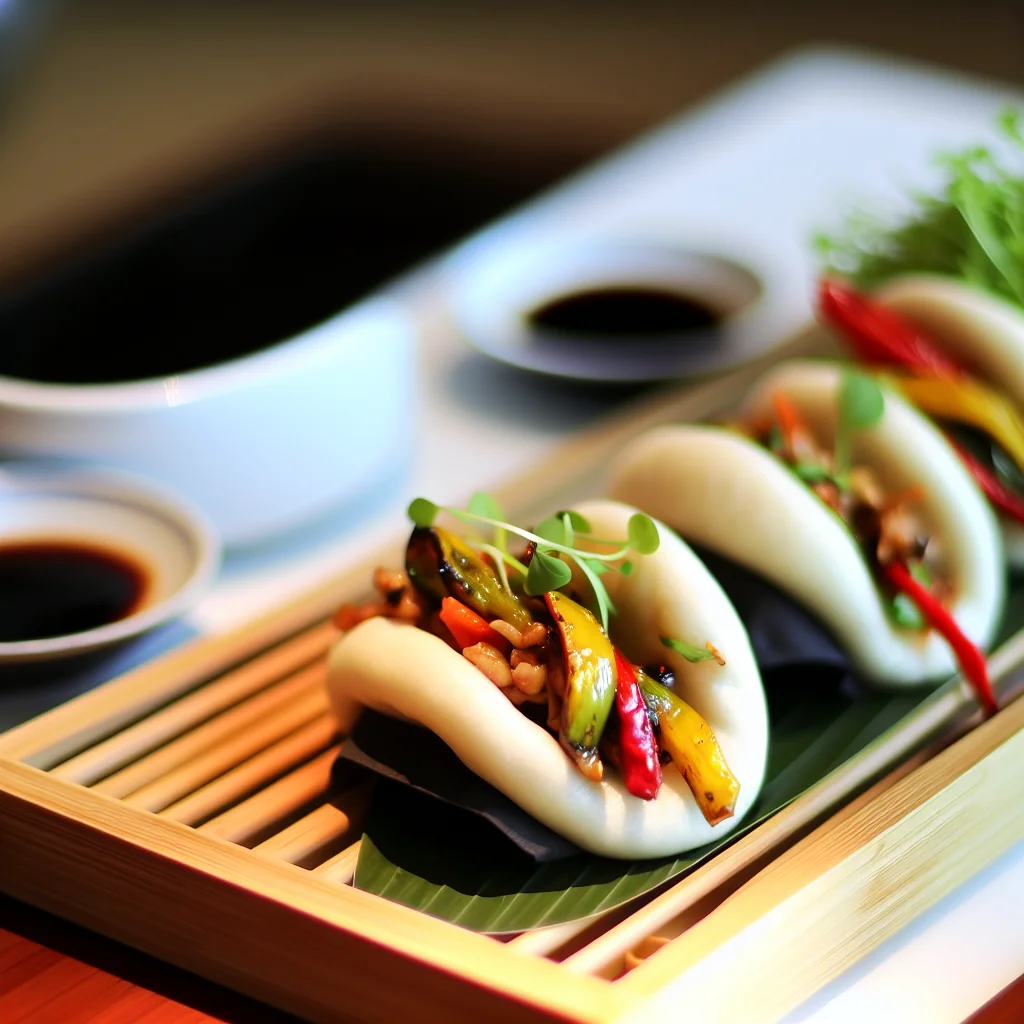 Bao de Shanghai aux légumes rôtis