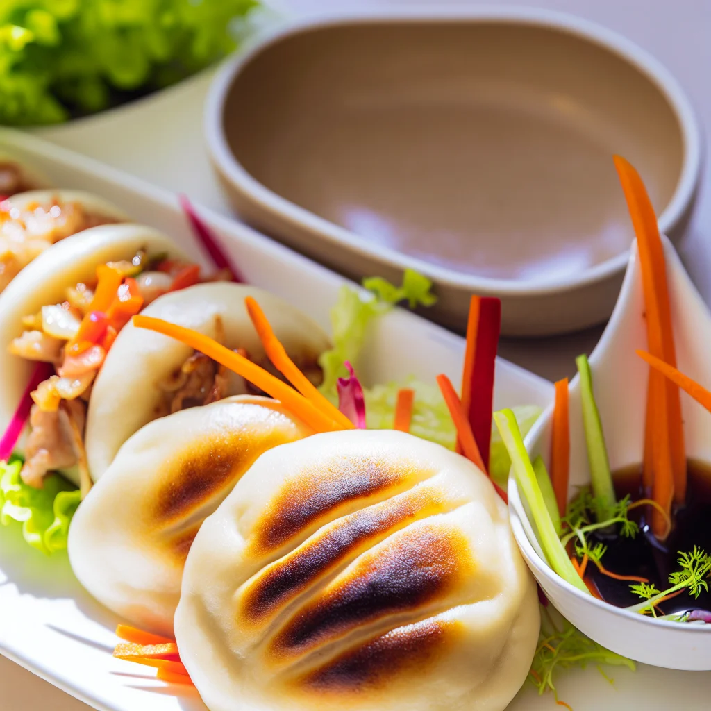Bao Farcis au Porc Fumé et Légumes Croquants