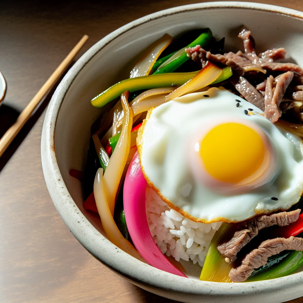 Bibimbap ensoleillé