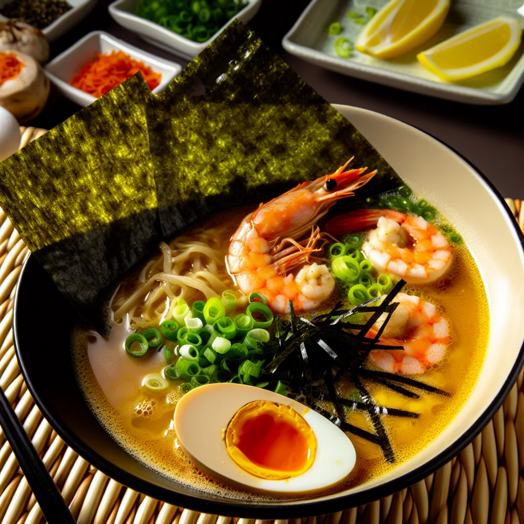 Bowl de Ramen aux Crevettes Épicées