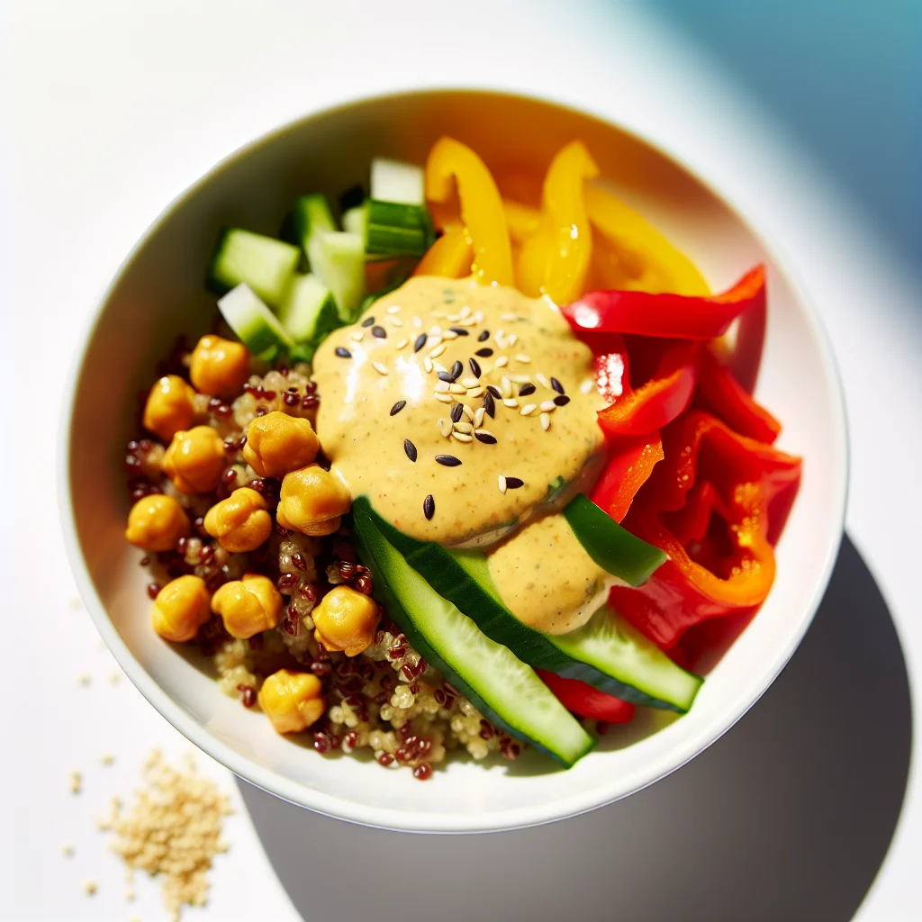 Bowl Énergétique de Quinoa et Pois Chiches