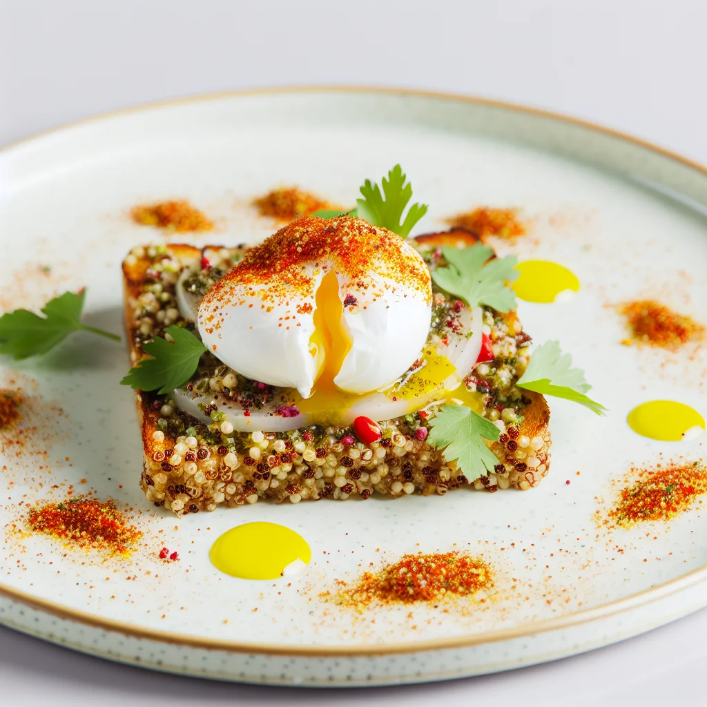 Brunch Fusion: Toasts de Quinoa aux Épices Douces et Œufs Parfaits