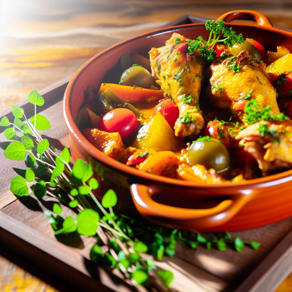 Cocotte de Poulet aux Légumes Rôtis