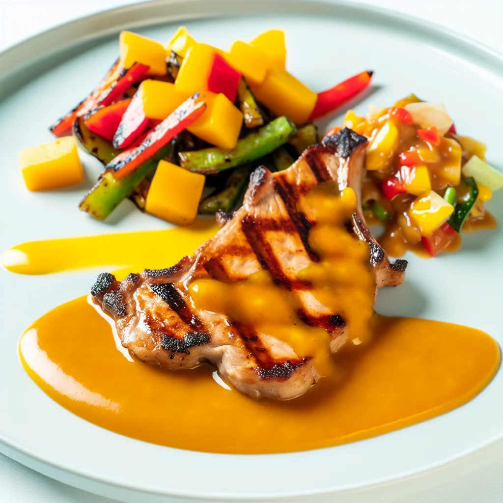 Côtes de porc BBQ à la mangue épicée