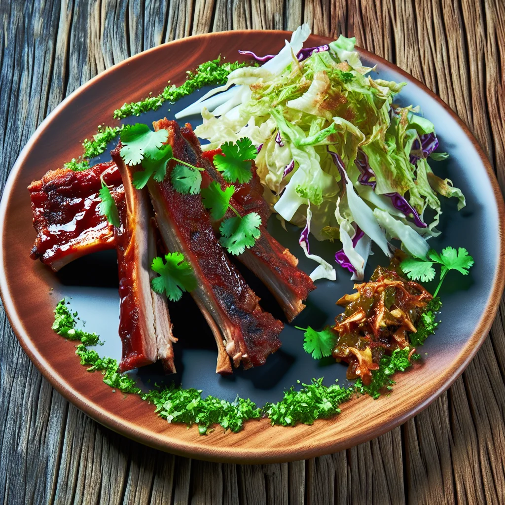Côtes de Porc BBQ au Miel et à la Sriracha