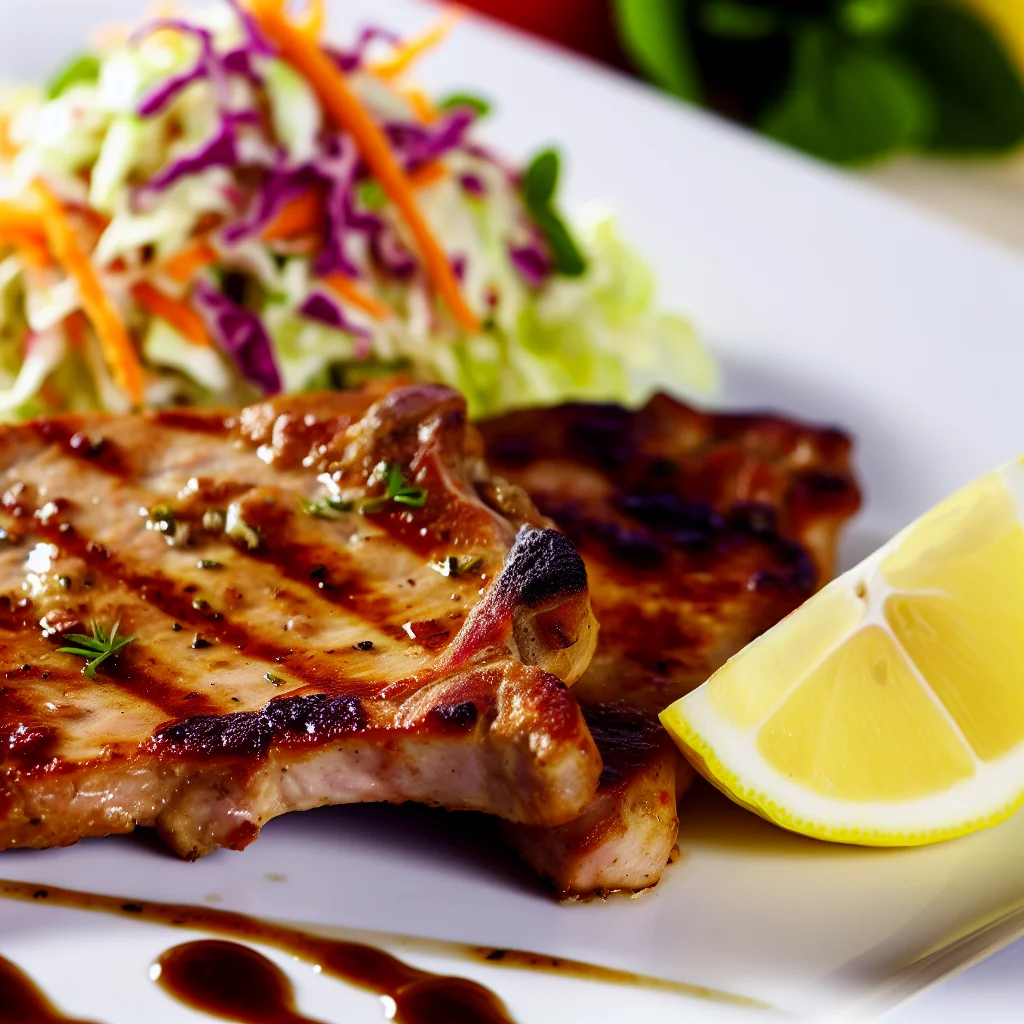 Côtes de porc BBQ au miel et épices fumées