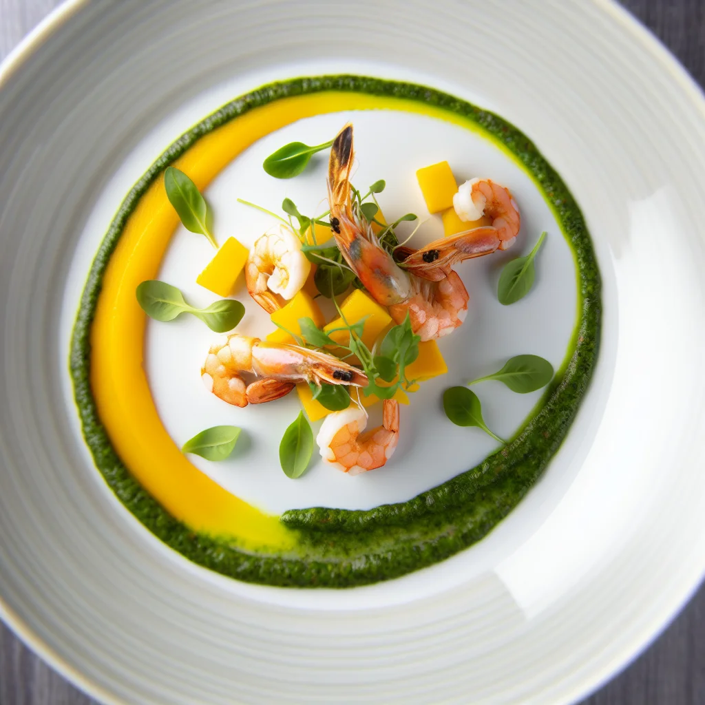 Crevettes Croustillantes à la Mangue et Avocat