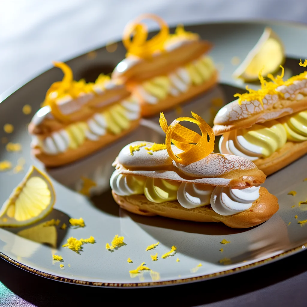 Éclair au Citrus et Meringue Italienne