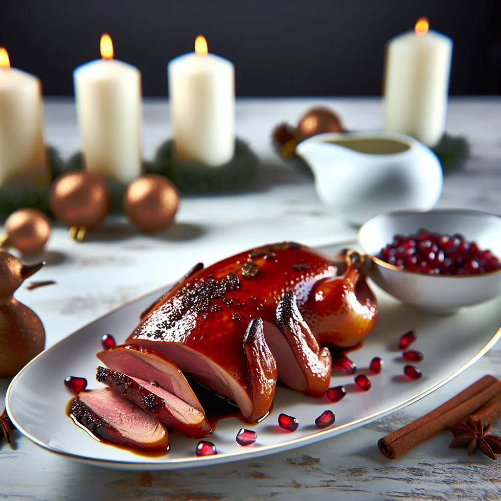 Éclats de canard laqué aux épices de Noël