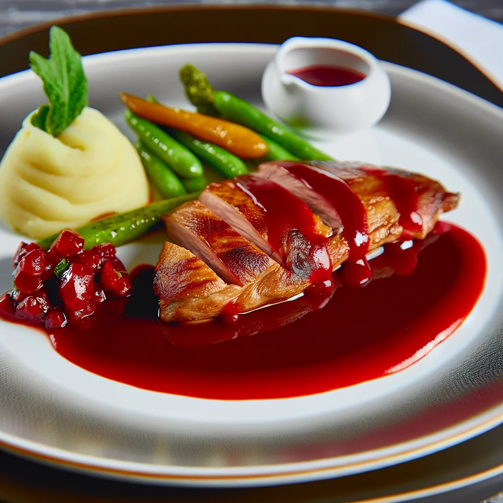 Filet de Canard aux Fruits Rouges et Réduction Balsamique