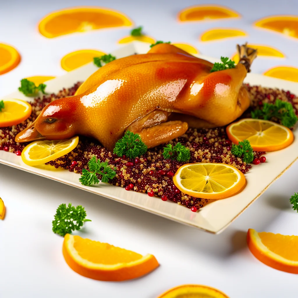 Glamour Glazed Duck with Citrus Quinoa