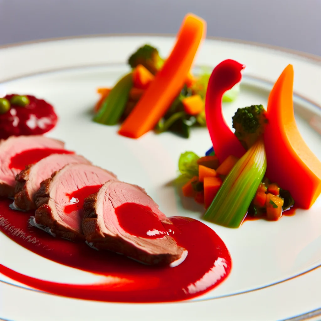Magret de Canard aux Fruits Rouges et Sauce Balsamique