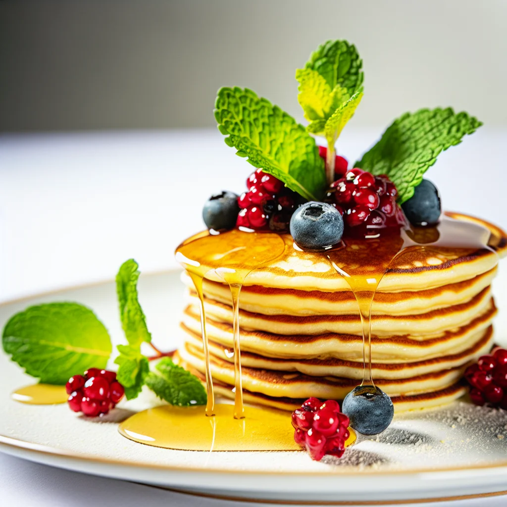 Pancakes Protéinés aux Baies et Miel