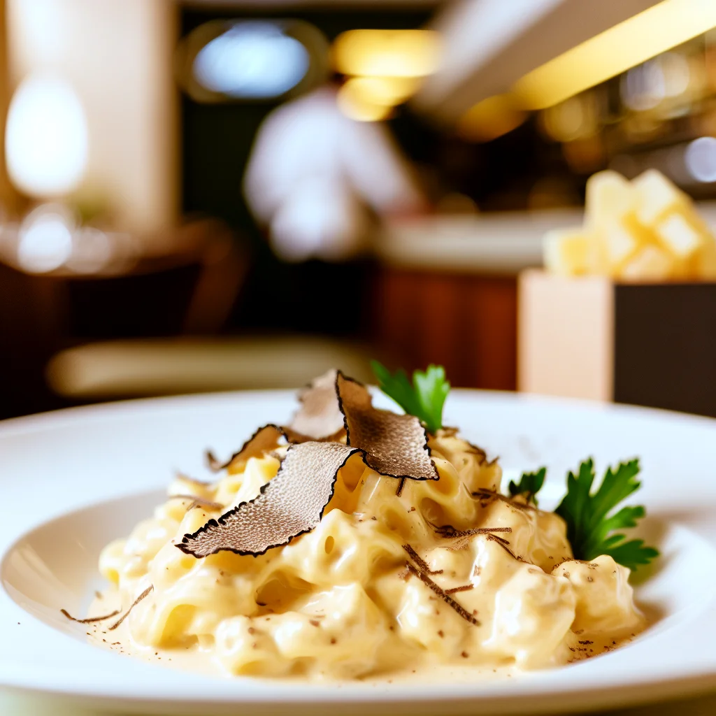 Pâtes à la Crème de Champignons et Truffe