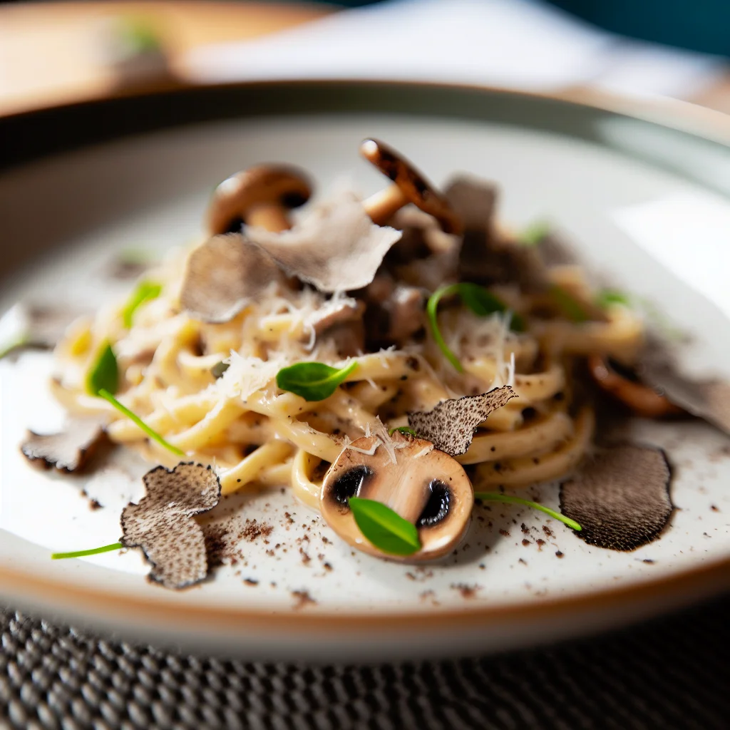 Pâtes à la Truffe et aux Champignons Sauvages