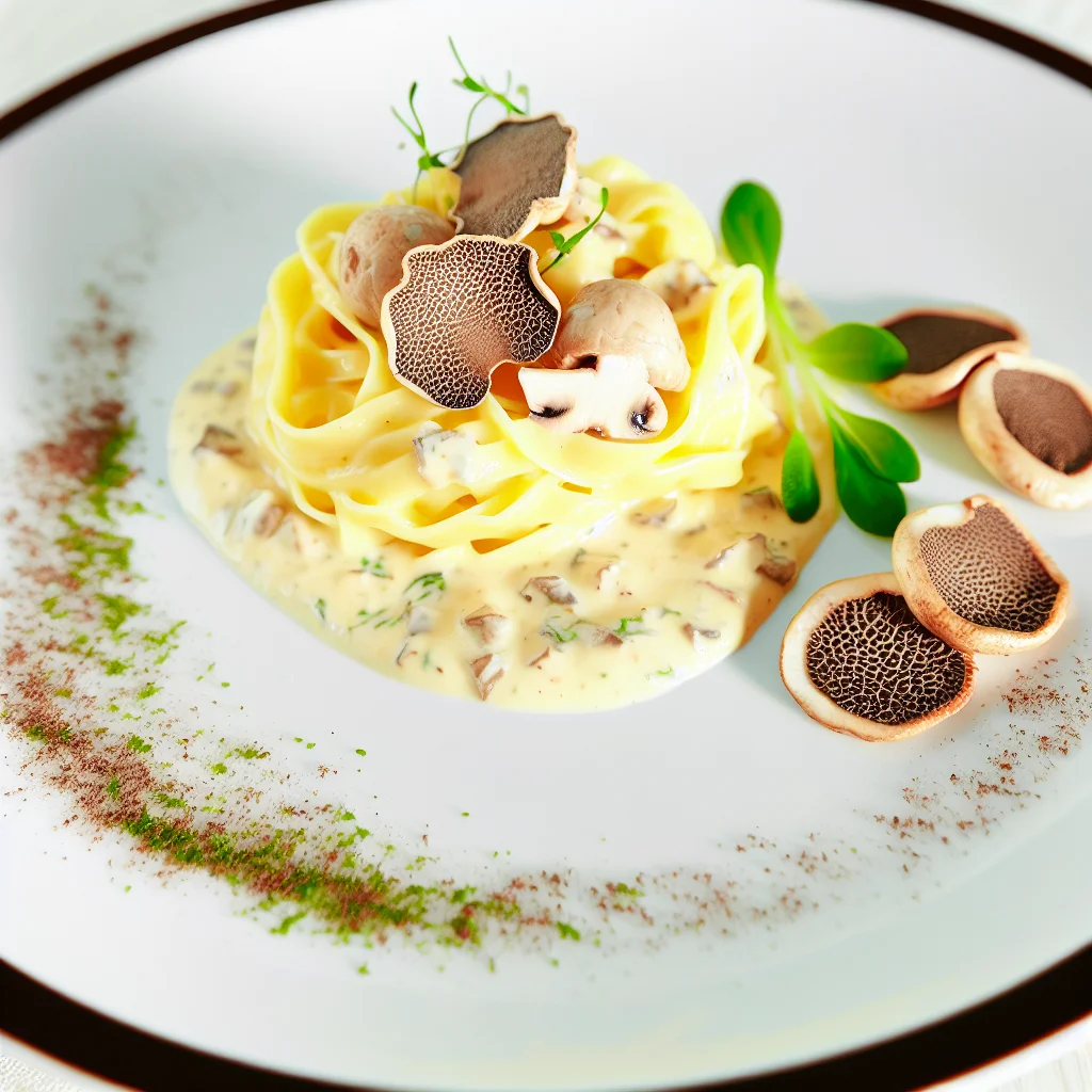 Pâtes à la Truffe et Champignons Sauvages