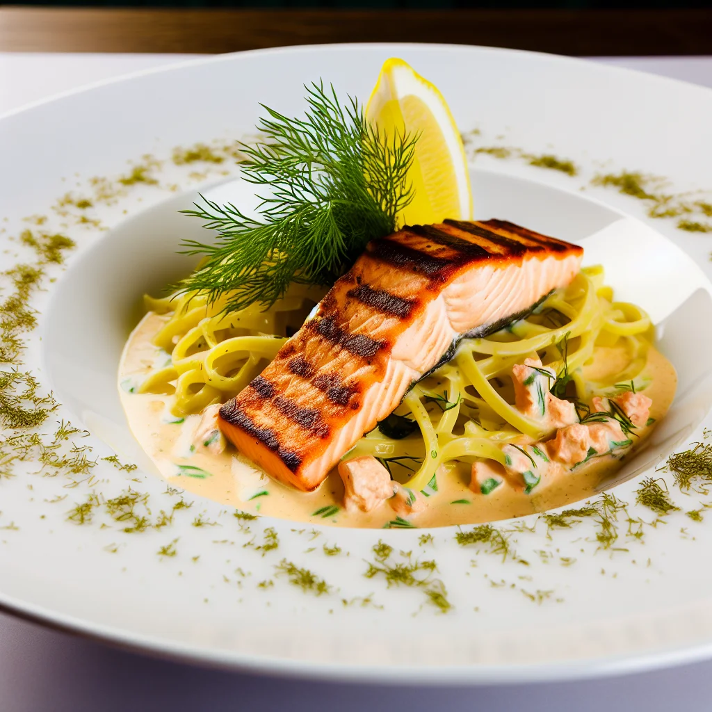 Pâtes Croustillantes de Saumon à l'Aneth