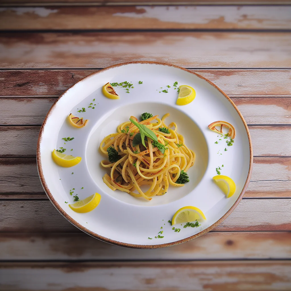 Pâtes éclair à l'ail et au citron