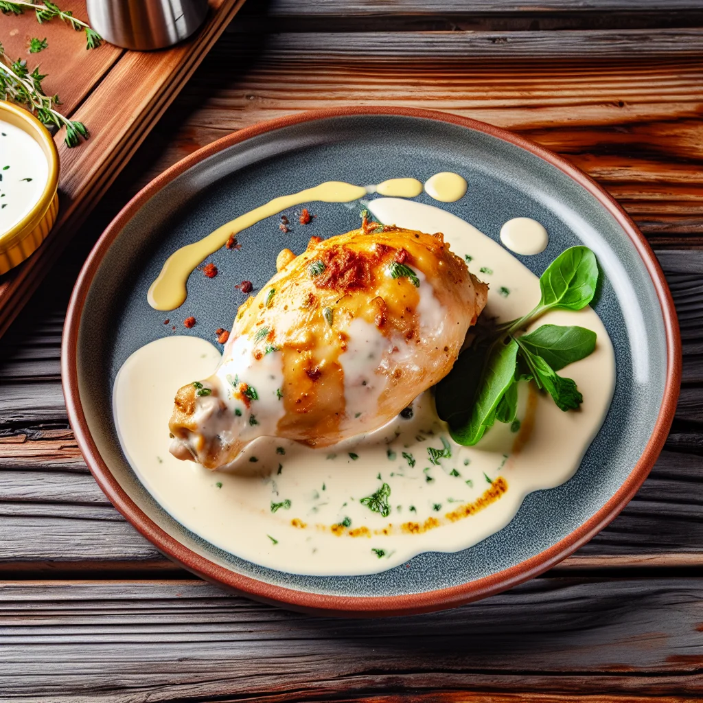 Poulet crémeux à l'ail express