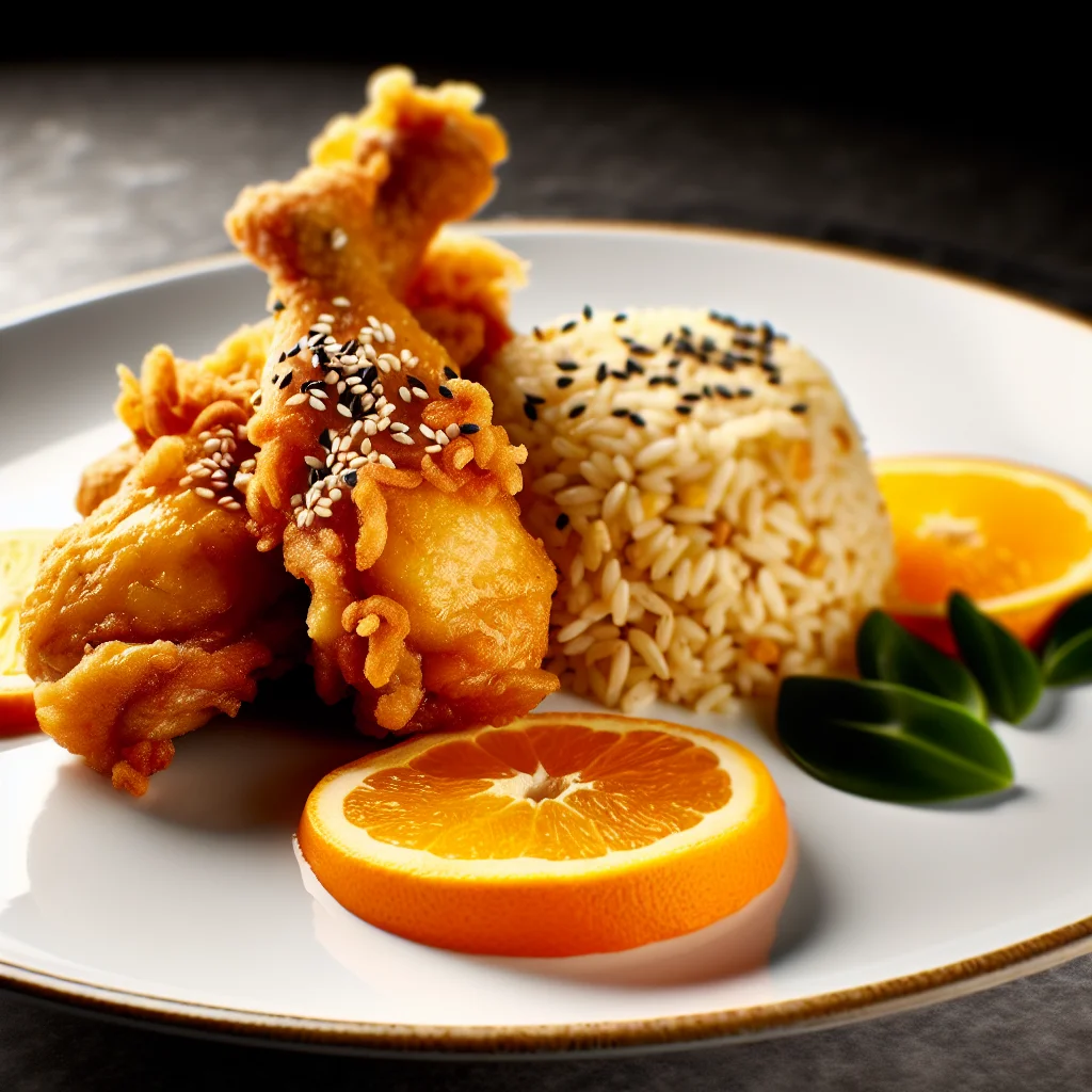 Poulet Croustillant à l'Orange Express
