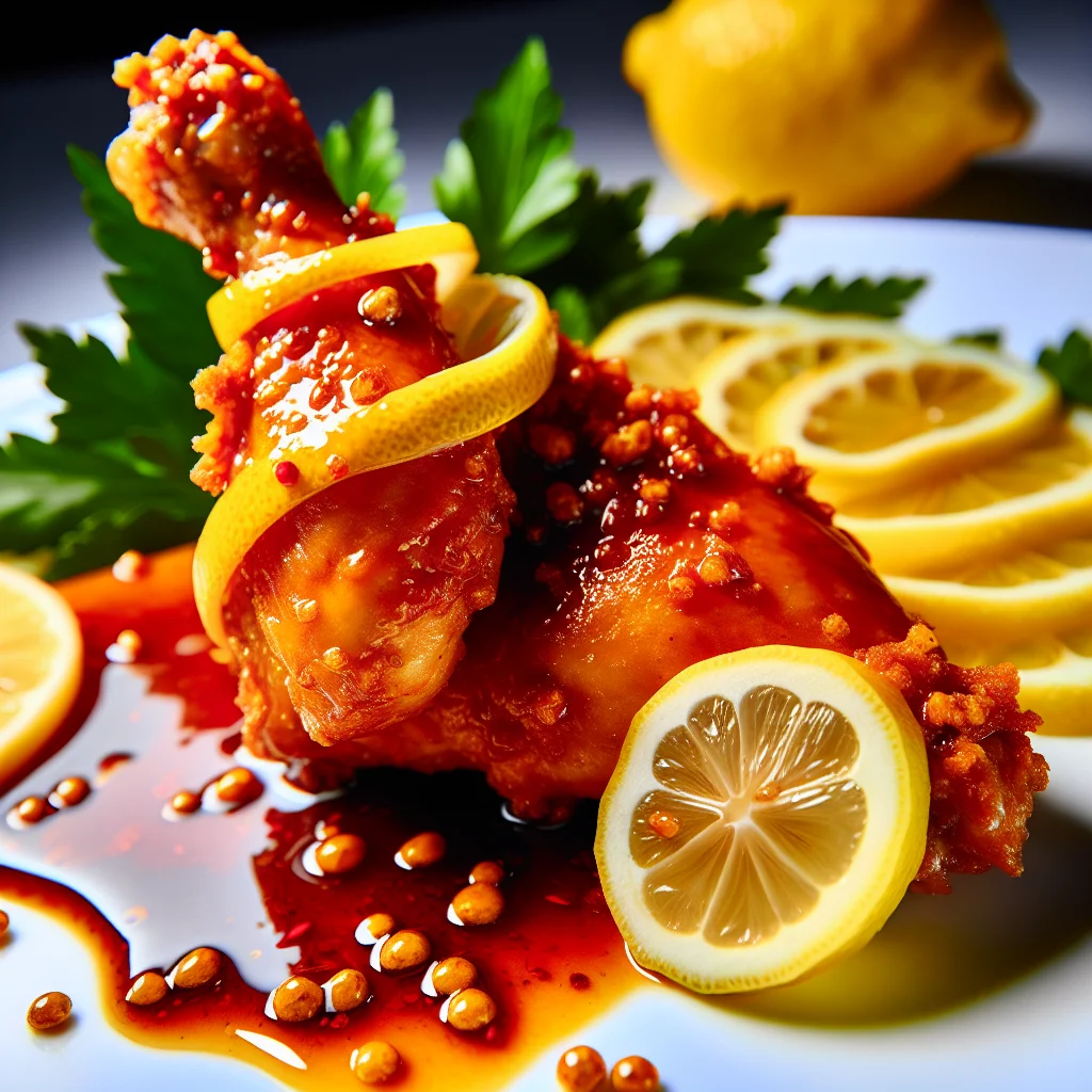 Poulet croustillant au miel épicé