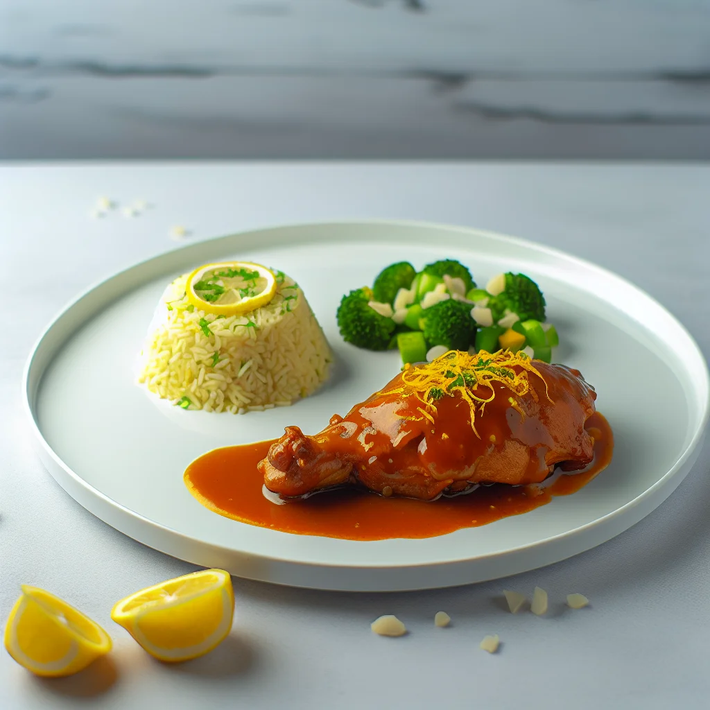 Poulet épicé au miel et citron express