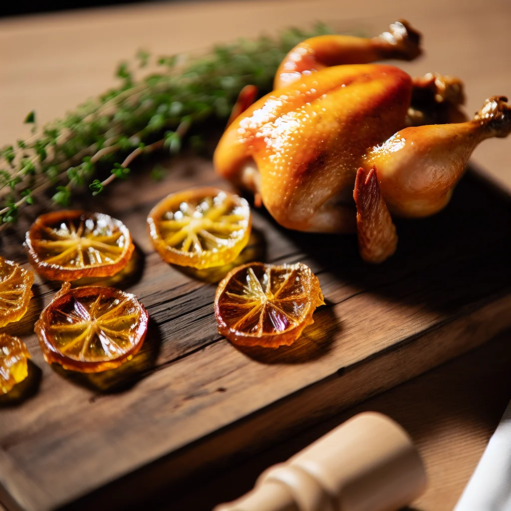 Poulet Rôti à l'Italienne aux Citrons Confits