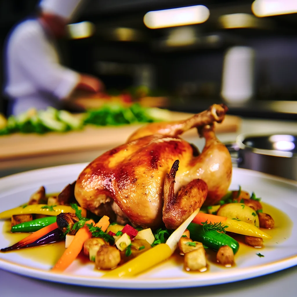 Poulet rôti à la méditerranéenne