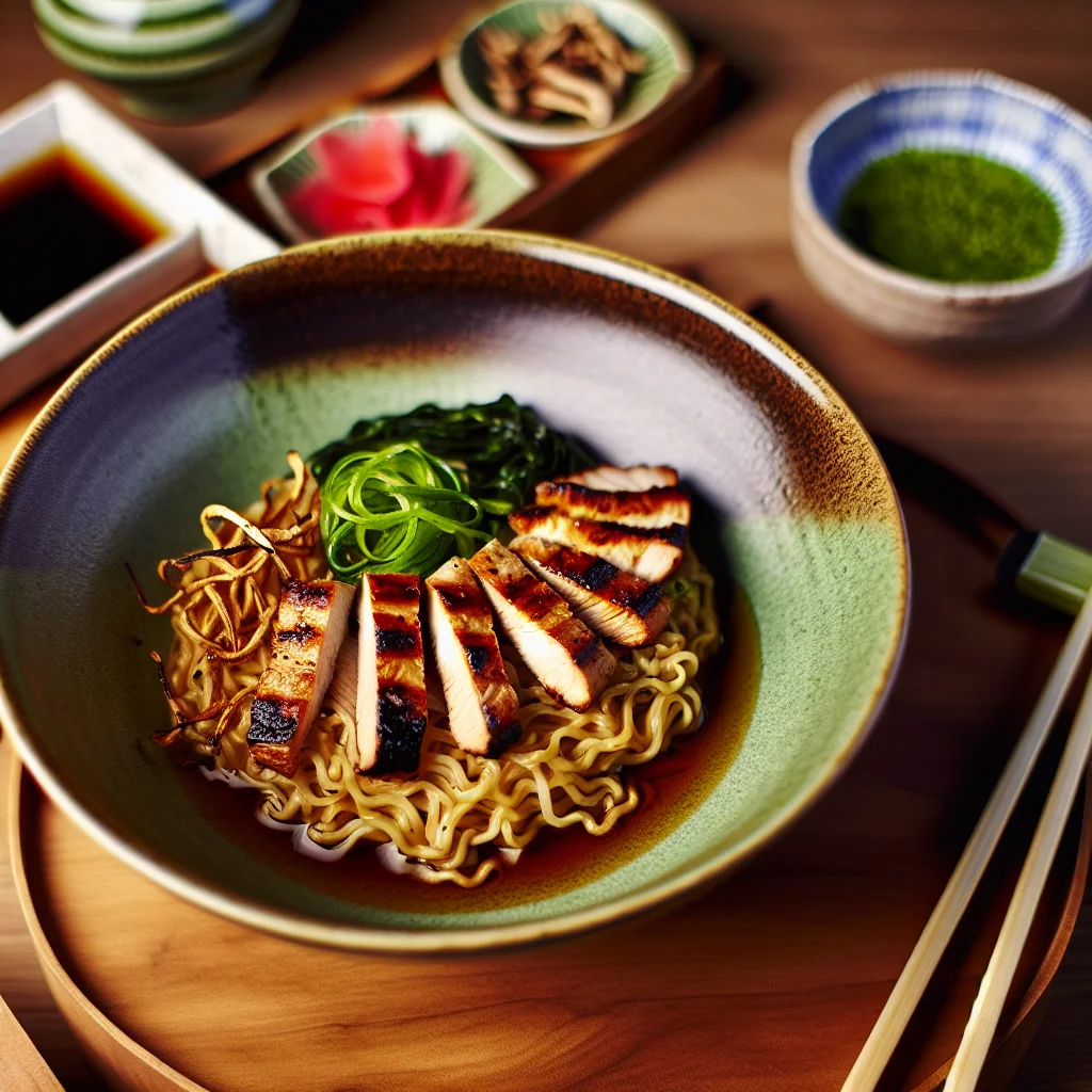 Ramen de poulet teriyaki à la maison
