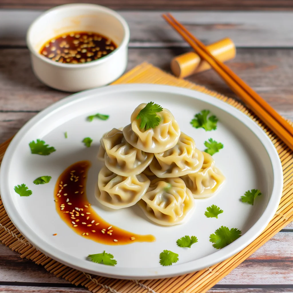 Ravioles au poulet au curry et à la noix de coco