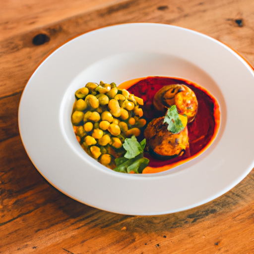 Boulettes de patate douce au curry et pois chiches