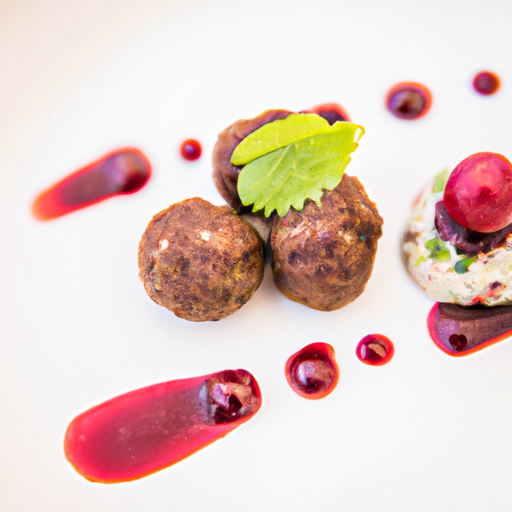 Mini boulettes de kefta aux cerises et à la menthe