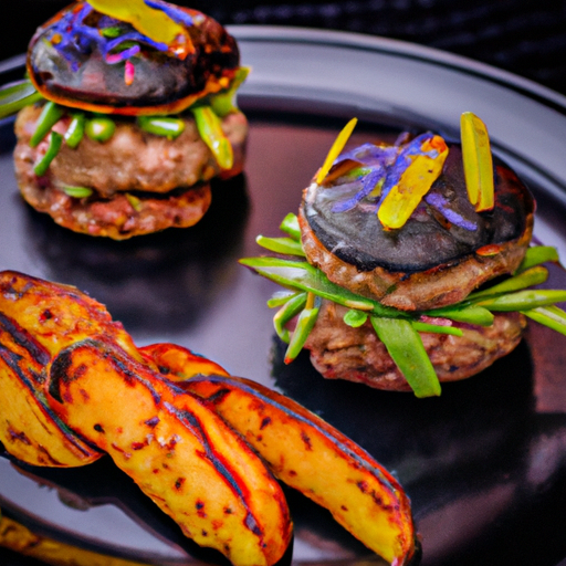 Burgers de patate douce rôtie et haricots noirs