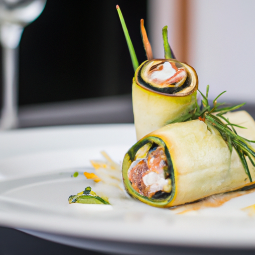 Roulés de courgettes farcis à la feta