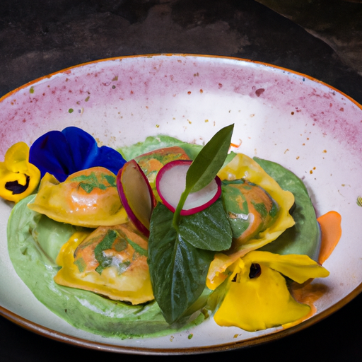 Raviolis croustillants aux légumes et à la menthe fraîche