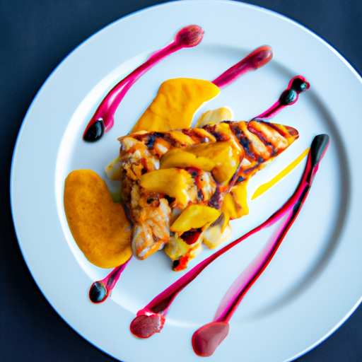 Escalope de poulet sauce à l'orange et au miel