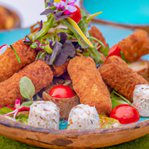 Kebbeh rolls au fromage de chèvre et aux herbes fraîches