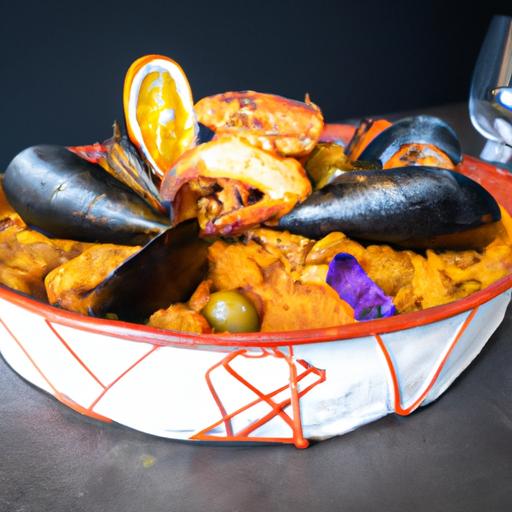 Paëlla croustillante aux fruits de mer et chorizo