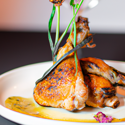 Poulet rôti à la lavande et aux agrumes