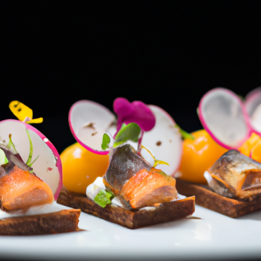 Bouchées croustillantes à la truite fumée et à l'aneth