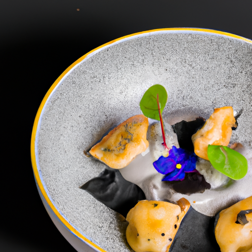 Raviolis croustillants aux champignons des bois