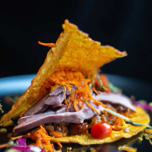 Tacos croustillants au canard confit et à la salsa de mangue épicée