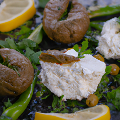 Kebbeh aux épinards et fromage de chèvre