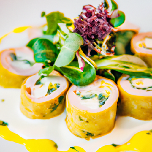 Roulés croustillants au poulet aux herbes fraîches