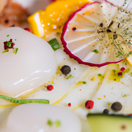 Carpaccio de Saint-Jacques aux agrumes