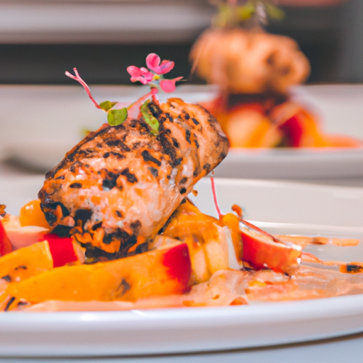 Poulet croustillant aux noix de cajou et à la grenade