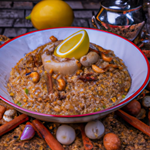 Biryani de lotte épicée