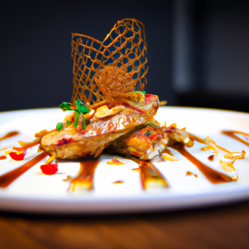 Poulet croustillant aux amandes et miel