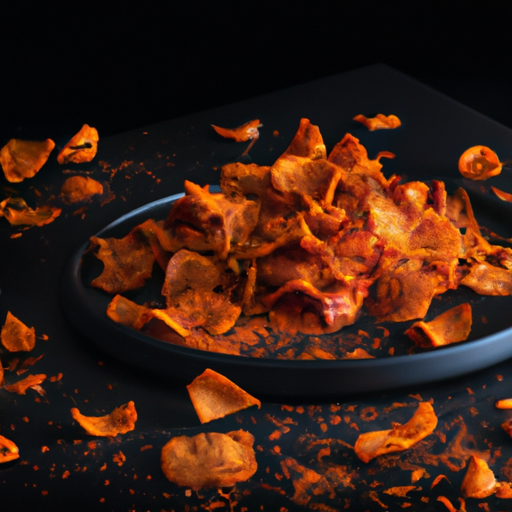 Chips croustillantes de chou frisé à la poudre de paprika